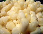 Skillet Hominy in Sour Cream