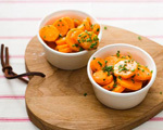 Honey Mustard-Glazed Carrot Coins