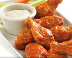 Hot and Spicy Buffalo Wings with Blue Cheese Dressing 