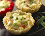 Lobster and Brie Filled Pastry Puffs 