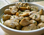 Marinated Mushrooms with Blue Cheese