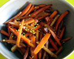 Ginger Marinated Carrots and Turnips