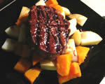 Citrus Marinated Steak with Mango-Pepper Salsa