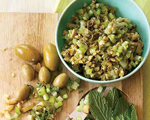 Mint, Green Olive and Celery Salsa
