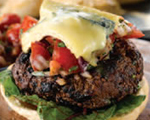 Moroccan Lamb Burgers with Beet, Red Onion, and Orange Salsa