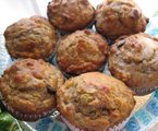 Banana Honey Nut Oat Muffins