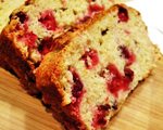 October Pumpkin Bread with Cranberries