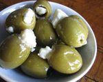 Olives Stuffed with Gorgonzola Cheese