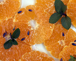 Oranges with Lavender and Mint