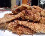 Oven-Baked Chicken Breaded in Panko and Parmesan