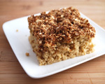 Sweet Peach Streusel Coffee Cake