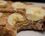 Peanut Butter, Chocolate and Banana Bagel