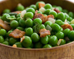 Peas with Bacon and Mint
