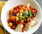 Pierogies with Meat Sauce