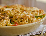 Cornbread topped Chicken Pot Pie
