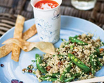 Quinoa Salad with Sugar Snap Peas
