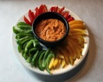 Roasted Red Pepper Pesto Dip