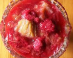 Rhubarb Raspberry Salad