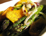 Roasted Asparagus and Beets with Spring Onions