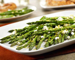 Roasted Asparagus with Lemon & Goat Cheese