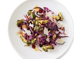 Roasted Brussels Sprouts with Cabbage and Pine Nuts