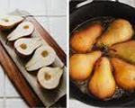 Roasted pears with agave cinnamon sauce