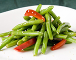 Roasted Red Peppers with Green beans
