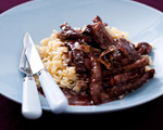 Rosemary and Red Wine Beef Sauté
