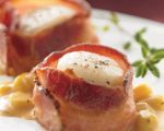 Bacon Wrapped Scallops with Brown Butter