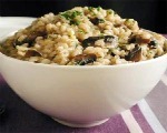 Creamy Barley with Mushrooms & Spinach