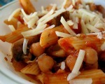 Pasta with Chickpeas & Sun-dried Tomatoes