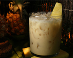 Rum, Coconut and Pineapple Tiki Cocktail