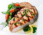 Salmon with Cilantro Pesto