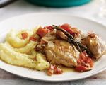 Sautéed Chicken with Prosciutto, Rosemary, and Wine