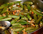 Sautéed Okra with Cashews
