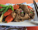Sautéed Spicy Beef with Carrots