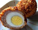 Scottish Sausage Packets with Boiled Eggs