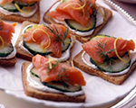 Smoked Salmon Tea Sandwiches