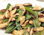 Snow Peas and Mushrooms