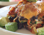 Southwestern Zucchini and Black Bean Casserole