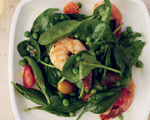 Spinach and Shrimp Salad with Chile Dressing