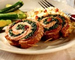 Spinach and Flank Steak Pinwheels