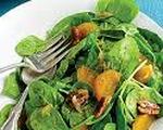 Spinach Salad with Persimmons and Spiced Pecans