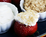 Strawberries with Sour Cream and Sugar