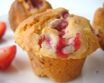 Strawberry Cinnamon Oatmeal Muffins