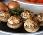 Ham Stuffed Mushrooms