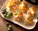 Swiss Cheese and Ham Puffs