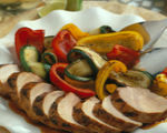 Thai Pork Tenderloin with Grilled Vegetables