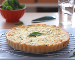 Tomato and Goat Cheese Quiche