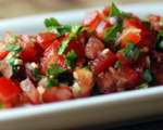 Tomato-Ginger Relish with Mint, Basil and Cilantro